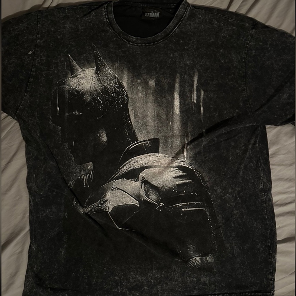 The Batman DC Comics Acid Wash Mineral Double Sided Shirt Extra Large XL